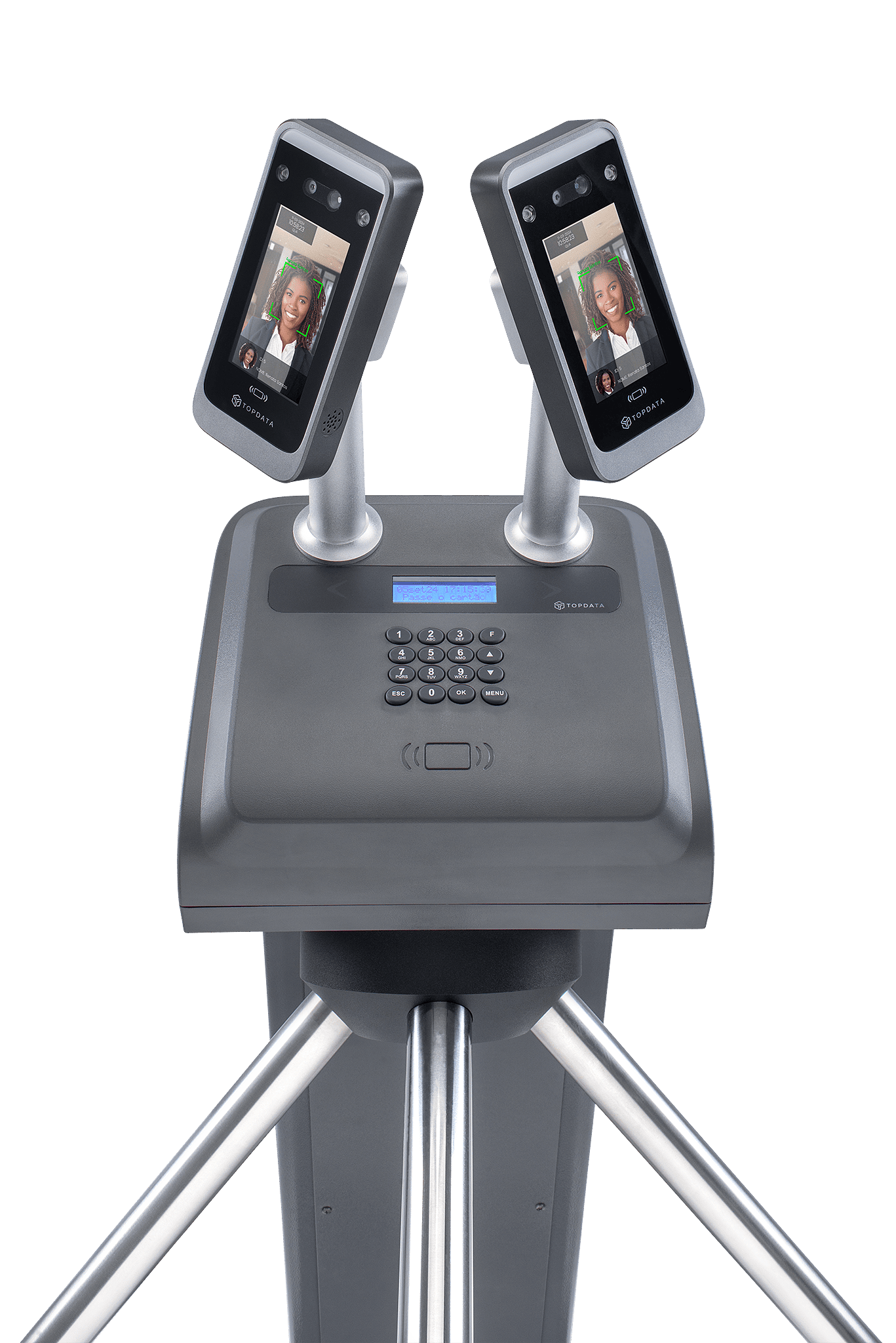 Imagem Catraca Fit com leitor facial duplo